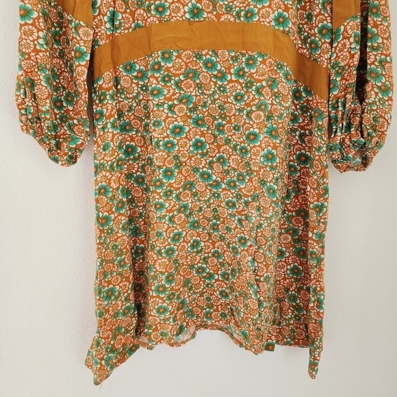 Valija Bohemian Floral Retro Tunic Dress Small - Picture 5 of 12
